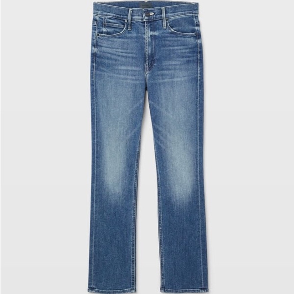 MOTHER Mid Rise Dazzler Straight Leg Ankle Jeans Size 10 (fit more like an 8)